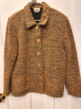 ⭐️ Tradition 16 Bouclé Button-Up Jacket in Mustard Speckle